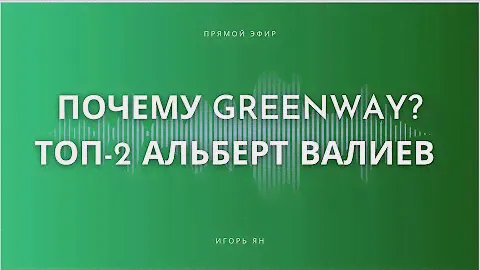Почему профессионалы выбирают Greenway? Тренды сетевика 2024. Альберт Валиев и Игорь Ян.