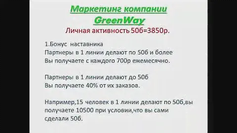 Маркетинг Greenway/Гринвей простыми словами